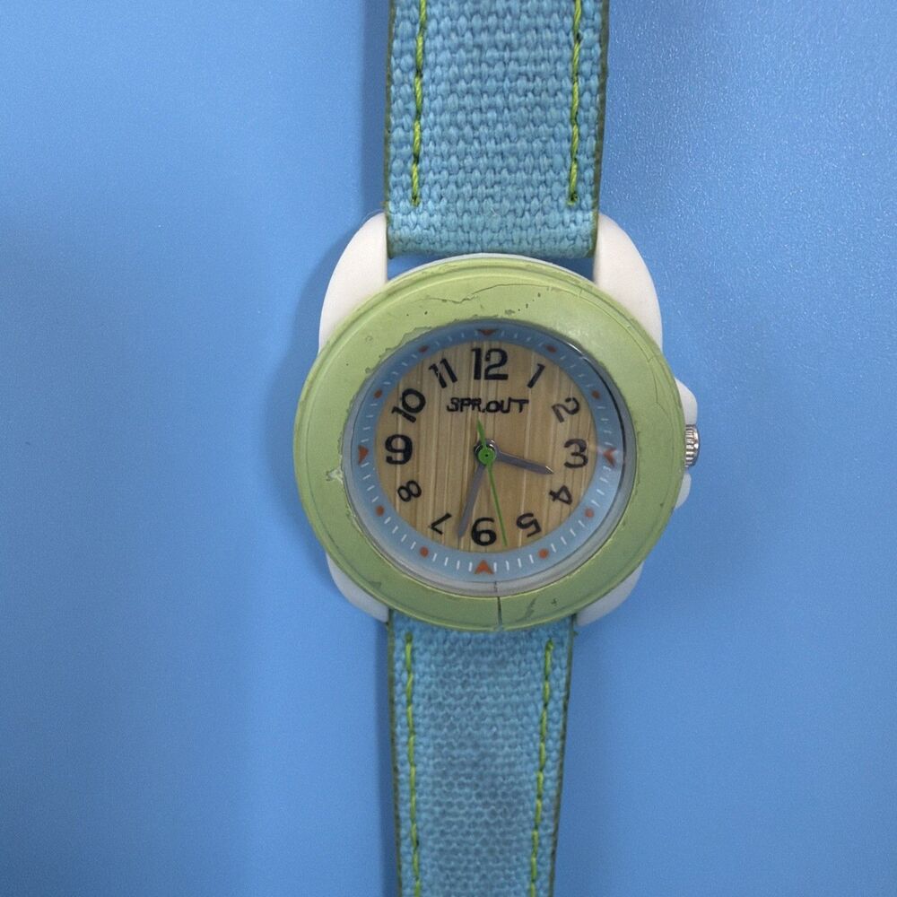 Sprout Biodegradable Analog Womens Watch New Battery Working Band Missing Pin
